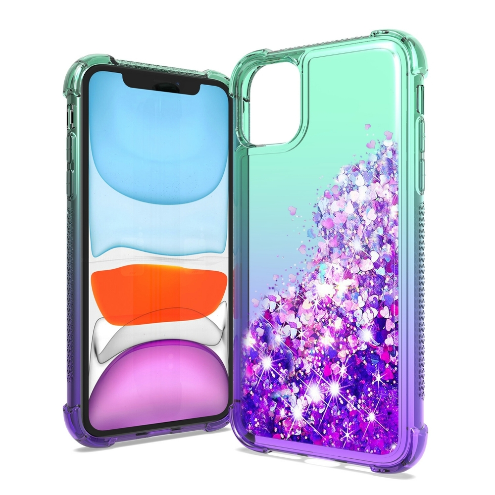 APPLE IPHONE 11 Shiny Flowing Glitter Liqu…